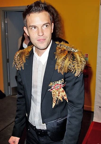 brandon flowers dior feather jacket|brandon flowers styles.